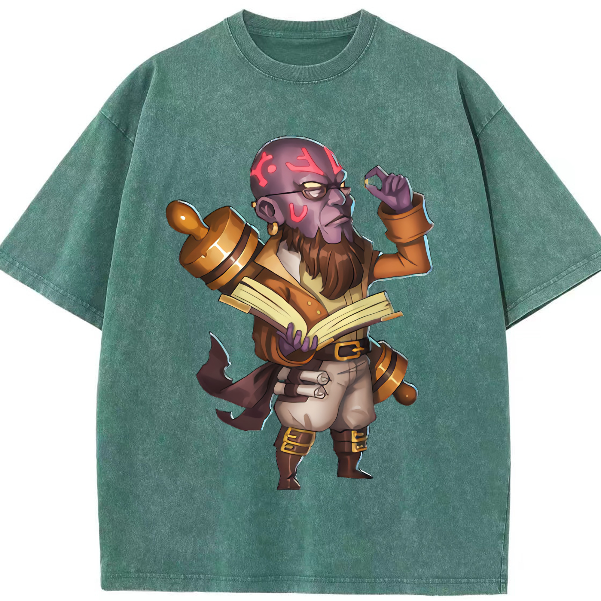 リーグ・オブ・レジェンド League of Legends LOL 綿100% ヴィンテージ風 半袖Tシャツ（フロントプリント）